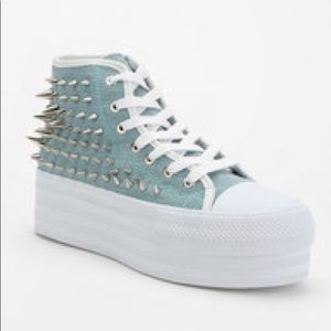 UNIF KOOP SPIKED DEMIN PLATFORM SNEAKER